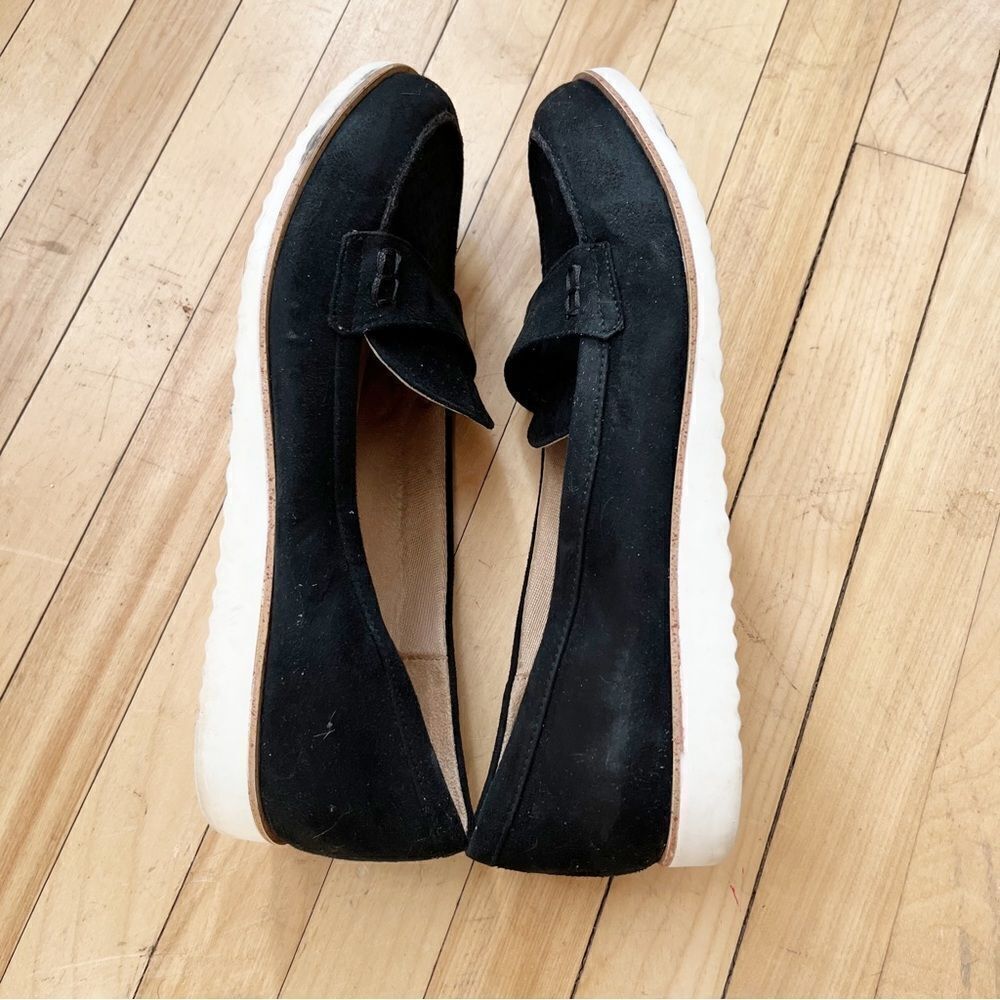 LifeStride Velocity ZaZa Black Suede Slip On‎ Loafer Shoes - Picture 6 of 12